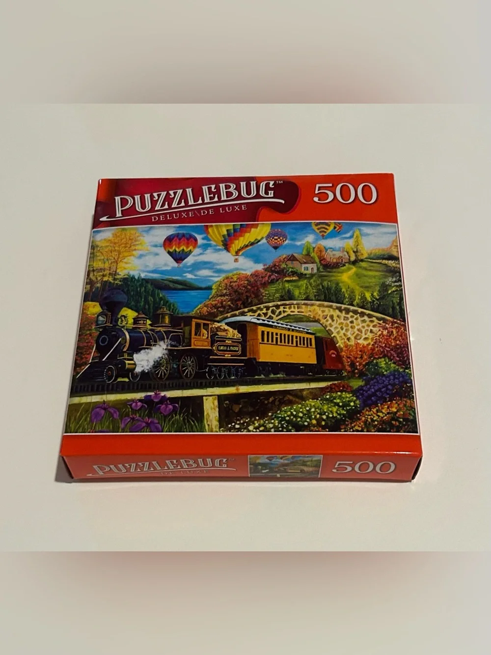 New “County Express” 500 Pieces Puzzlebug DeLuxe Hot Air Balloons 18”x 14”